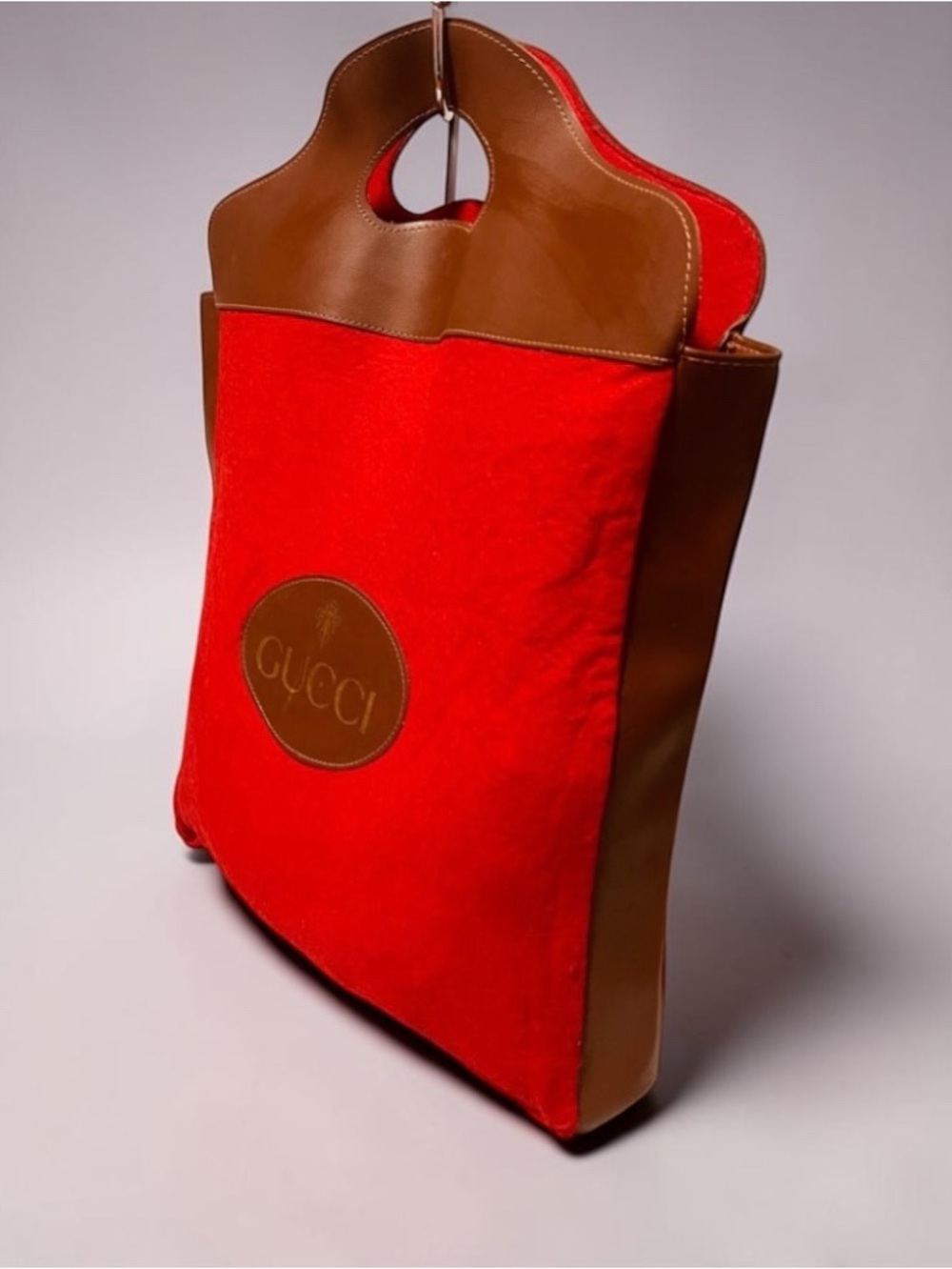 Gucci Vintage  Felt Shopper Tote Bag - Picture 2 of 15